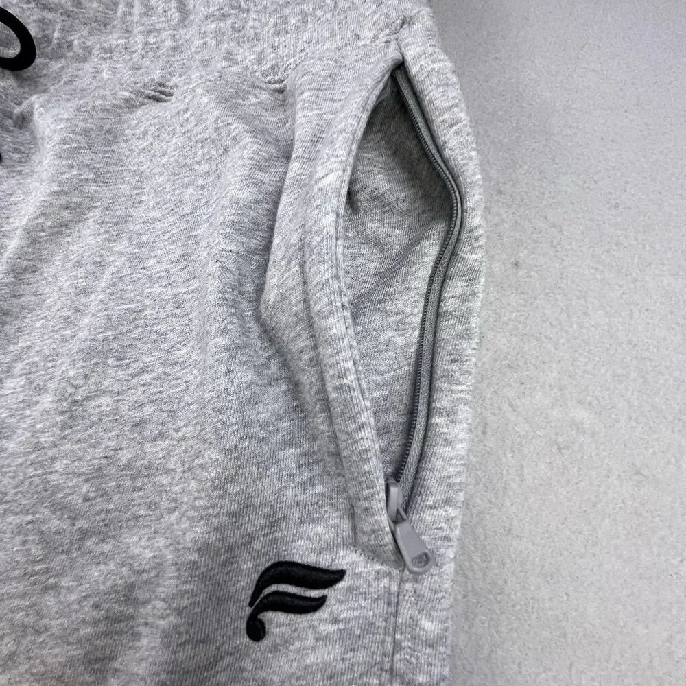 Fabletics The Year Round Terry Jogger Sweatpants Mens XL Gray Smiley Face